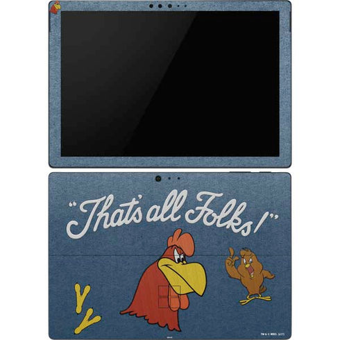 Looney Tunes Foghorn Leghorn Thats All Folks Surface Pro 6 Skin
