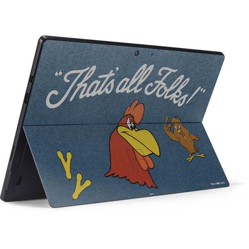 Looney Tunes Foghorn Leghorn Thats All Folks Surface Pro 7 Skin