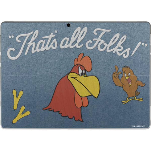 Looney Tunes Foghorn Leghorn Thats All Folks Surface Pro 9 Skin