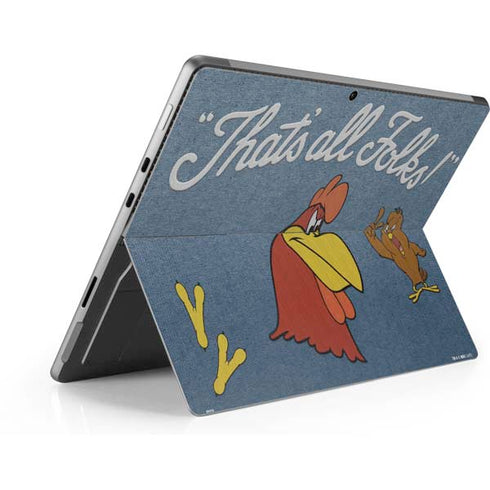 Looney Tunes Foghorn Leghorn Thats All Folks Surface Pro 9 Skin