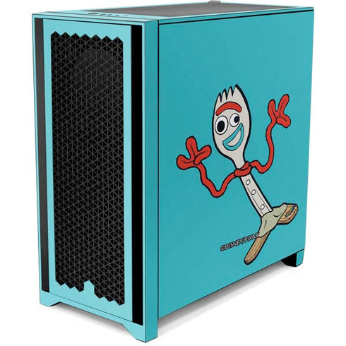 Disney Toy Story Forky Corsair 4000D Tempered Glass Mid-Tower ATX Case Skin