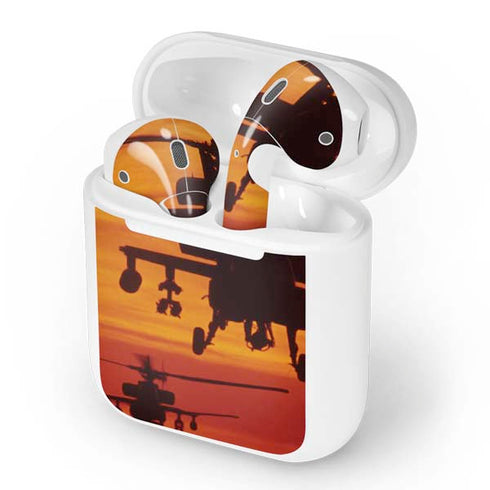 Four AH-64 Apache Helicopters Apple AirPods Skin