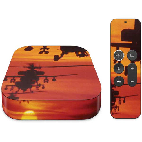 Four AH-64 Apache Helicopters Apple TV Skin