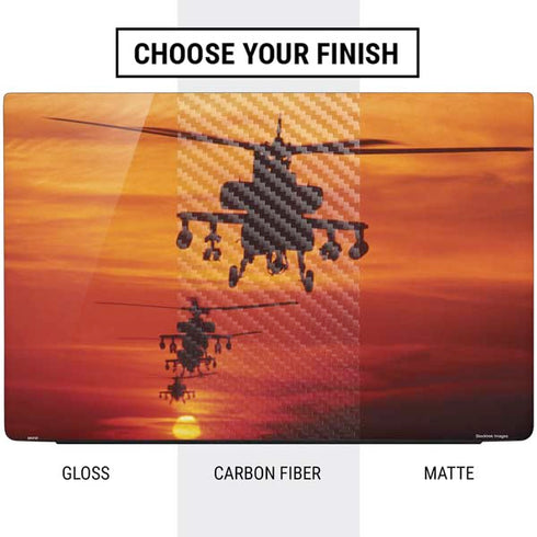 Four AH-64 Apache Helicopters Dell Vostro Skin