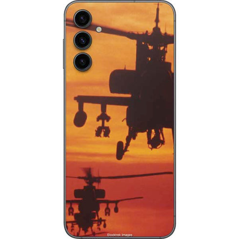 Four AH-64 Apache Helicopters Galaxy A14 5G Skin