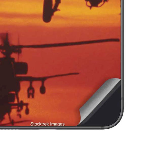 Four AH-64 Apache Helicopters Galaxy A14 5G Skin