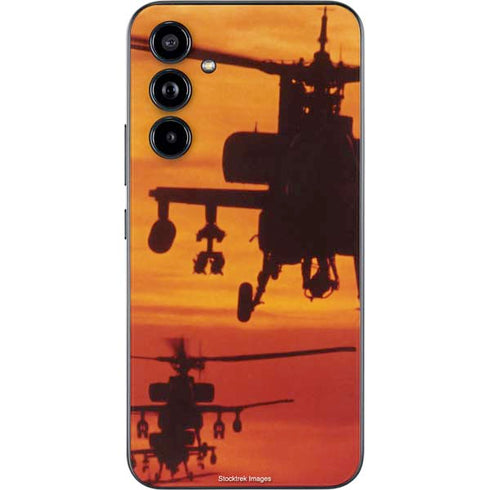 Four AH-64 Apache Helicopters Galaxy A54 5G Skin