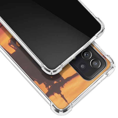 Four AH-64 Apache Helicopters Galaxy A72 5G Clear Case