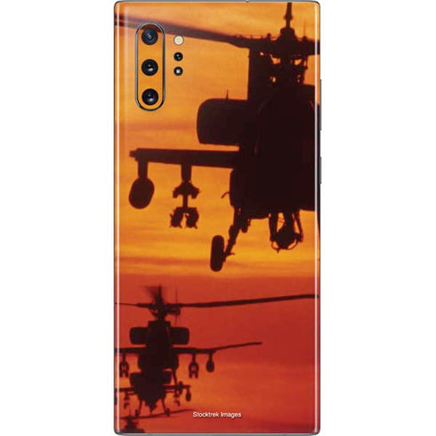 Four AH-64 Apache Helicopters Galaxy Note 10 Plus Skin