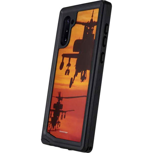 Four AH-64 Apache Helicopters Galaxy Note 10 Waterproof Case