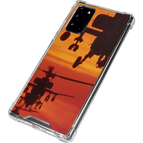 Four AH-64 Apache Helicopters Galaxy Note20 5G Clear Case