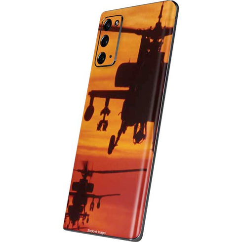 Four AH-64 Apache Helicopters Galaxy Note20 5G Skin