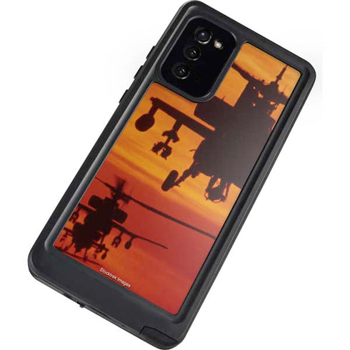 Four AH-64 Apache Helicopters Galaxy Note20 5G Waterproof Case