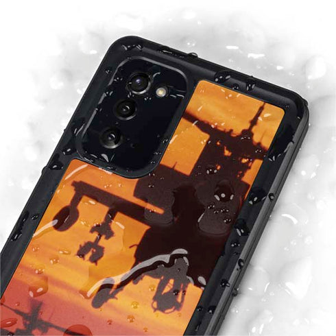 Four AH-64 Apache Helicopters Galaxy Note20 5G Waterproof Case