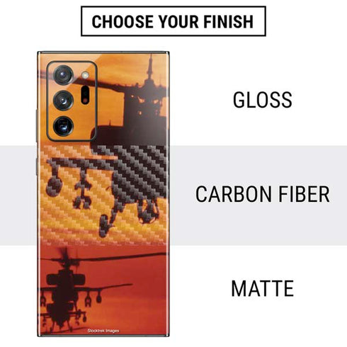 Four AH-64 Apache Helicopters Galaxy Note20 Ultra 5G Skin