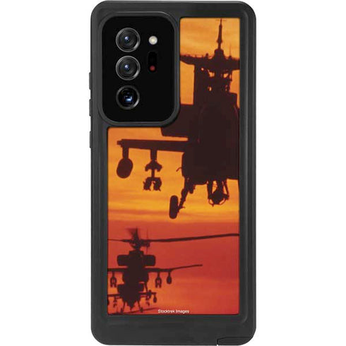 Four AH-64 Apache Helicopters Galaxy Note20 Ultra 5G Waterproof Case