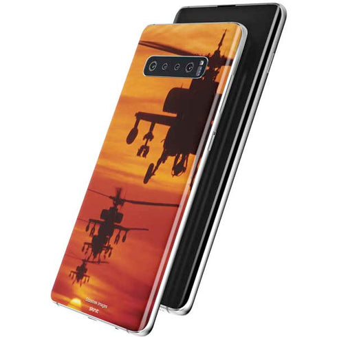 Four AH-64 Apache Helicopters Galaxy S10 Skin