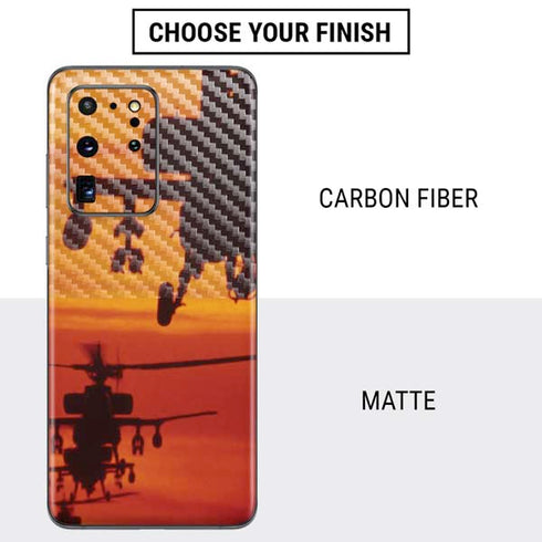 Four AH-64 Apache Helicopters Galaxy S20 Ultra 5G Skin