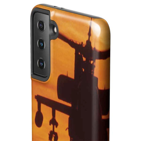 Four AH-64 Apache Helicopters Galaxy S21 FE Pro Case