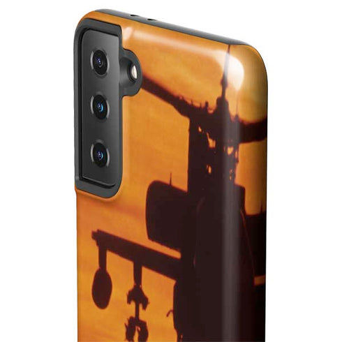 Four AH-64 Apache Helicopters Galaxy S21 Plus 5G Pro Case
