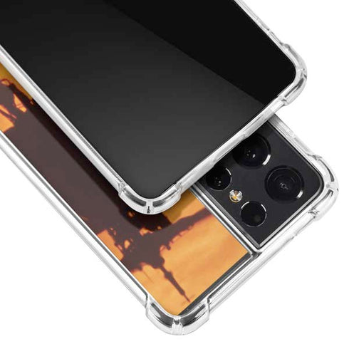 Four AH-64 Apache Helicopters Galaxy S21 Ultra 5G Clear Case