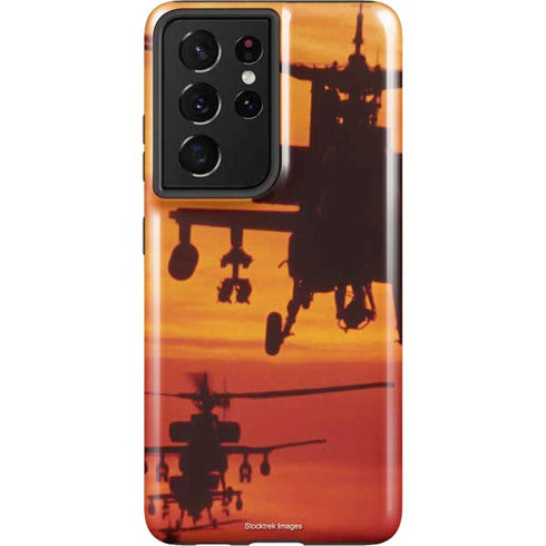 Four AH-64 Apache Helicopters Galaxy S21 Ultra 5G Pro Case