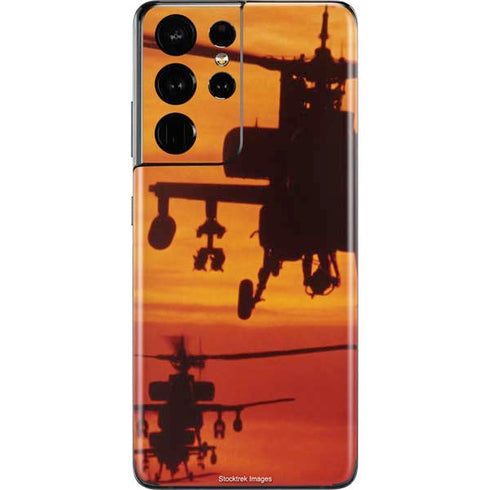 Four AH-64 Apache Helicopters Galaxy S21 Ultra 5G Skin