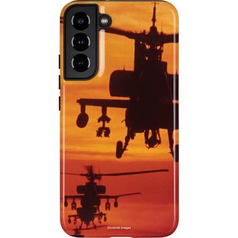 Four AH-64 Apache Helicopters Galaxy S22 Plus Pro Case