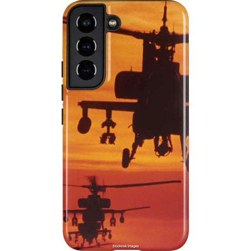 Four AH-64 Apache Helicopters Galaxy S22 Pro Case