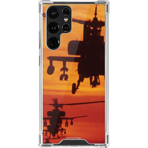 Four AH-64 Apache Helicopters Galaxy S22 Ultra Clear Case