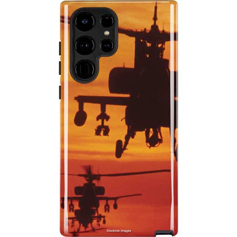Four AH-64 Apache Helicopters Galaxy S22 Ultra Pro Case
