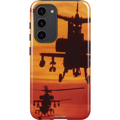Four AH-64 Apache Helicopters Galaxy S23 Plus Pro Case