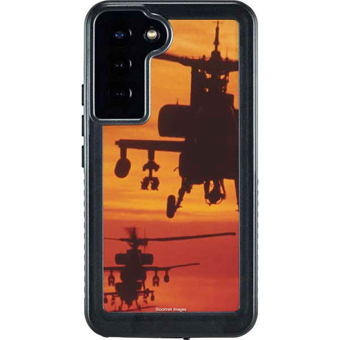 Four AH-64 Apache Helicopters Galaxy S23 Plus Waterproof Case