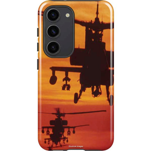 Four AH-64 Apache Helicopters Galaxy S23 Pro Case