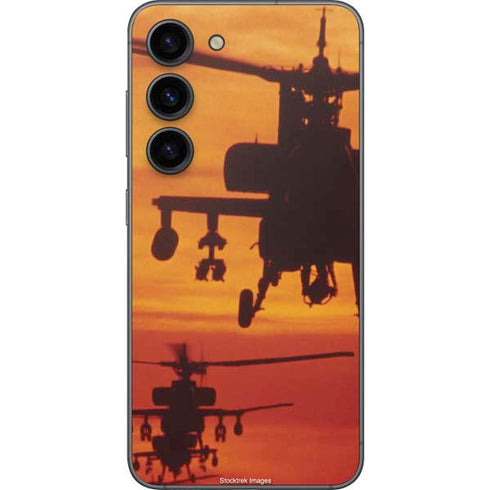 Four AH-64 Apache Helicopters Galaxy S23 Skin
