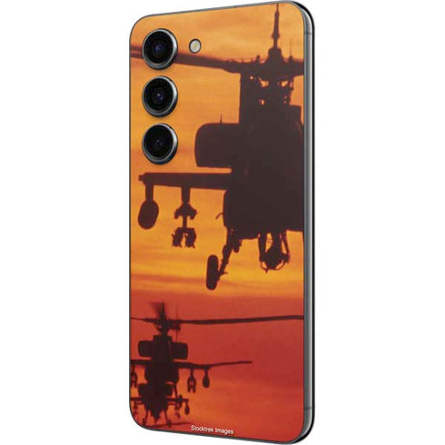 Four AH-64 Apache Helicopters Galaxy S23 Skin