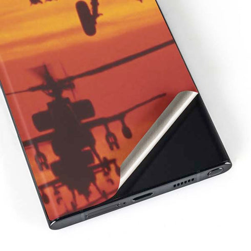 Four AH-64 Apache Helicopters Galaxy S23 Ultra Skin