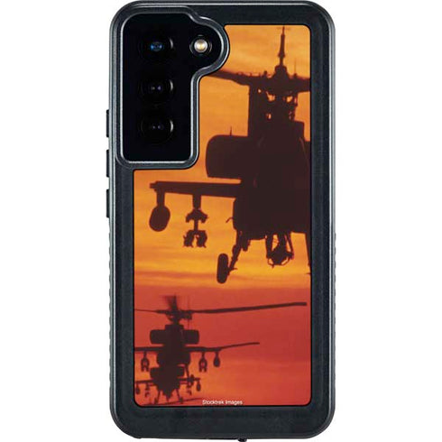 Four AH-64 Apache Helicopters Galaxy S23 Waterproof Case