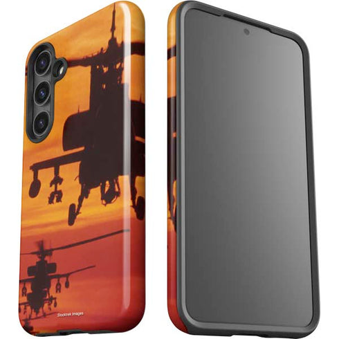 Four AH-64 Apache Helicopters Galaxy S24 Plus Impact Case