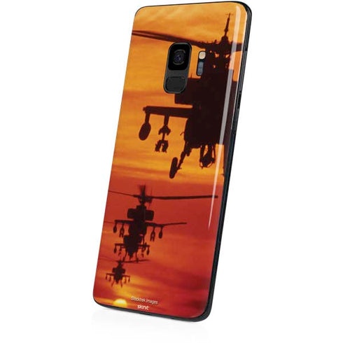 Four AH-64 Apache Helicopters Galaxy S9 Skin