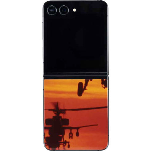 Four AH-64 Apache Helicopters Galaxy Z Flip5 5G Skin