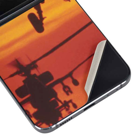 Four AH-64 Apache Helicopters Galaxy Z Flip5 5G Skin