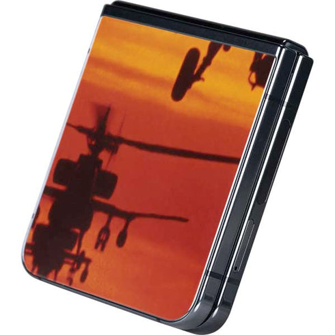Four AH-64 Apache Helicopters Galaxy Z Flip5 5G Skin