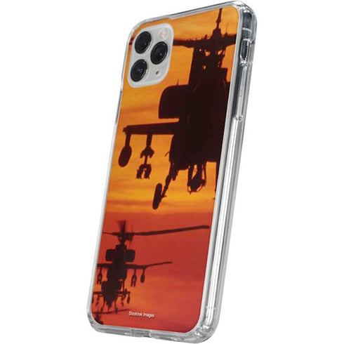 Four AH-64 Apache Helicopters iPhone 11 Pro Clear Case