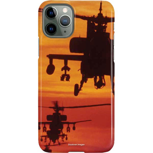 Four AH-64 Apache Helicopters iPhone 11 Pro Lite Case