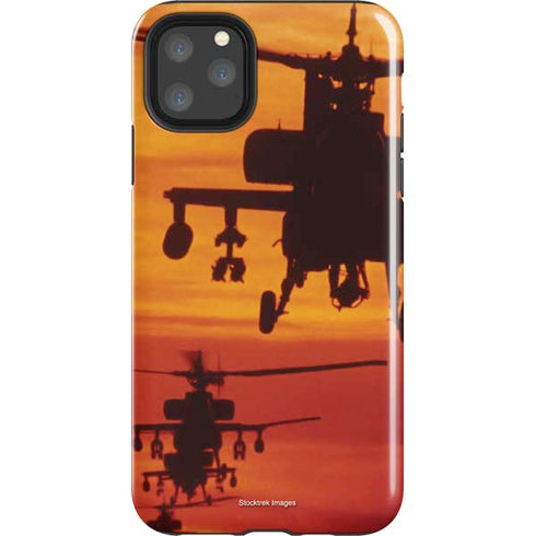 Four AH-64 Apache Helicopters iPhone 11 Pro Max Impact Case