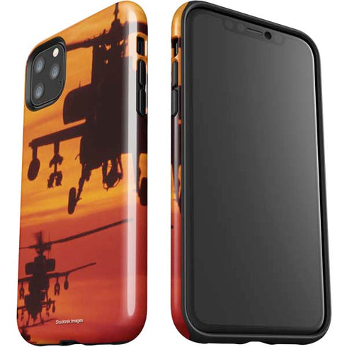 Four AH-64 Apache Helicopters iPhone 11 Pro Max Impact Case