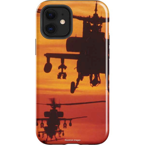 Four AH-64 Apache Helicopters iPhone 12 Impact Case