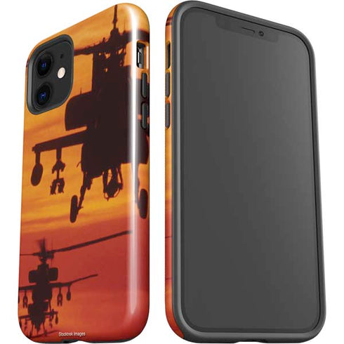 Four AH-64 Apache Helicopters iPhone 12 Impact Case