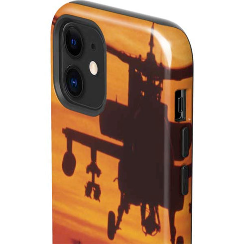 Four AH-64 Apache Helicopters iPhone 12 Mini Impact Case